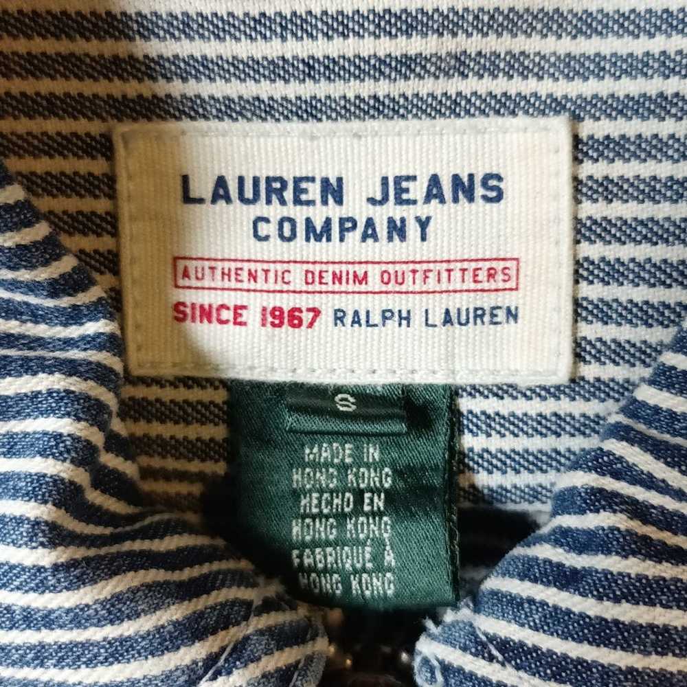 Ralph Lauren Jeans Denim Vintage Blue Stripe Fire… - image 9
