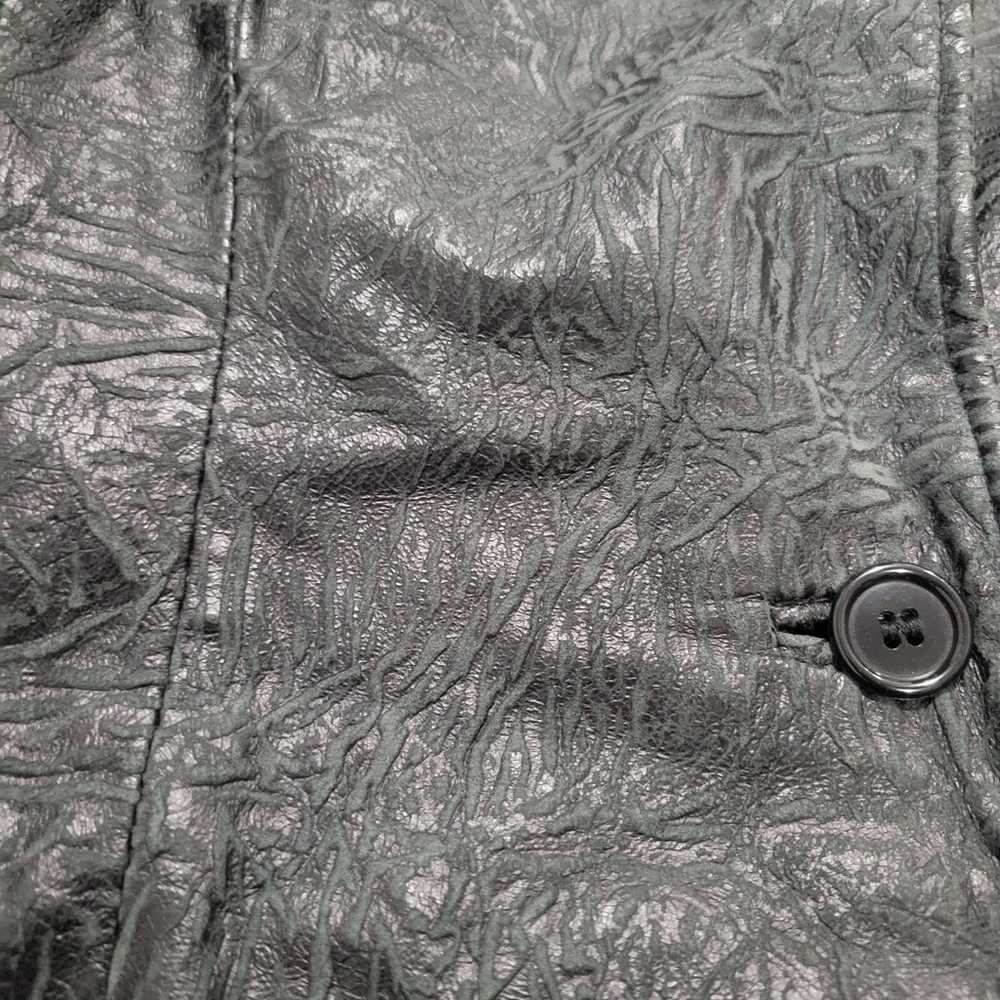 Giovinezza Moda Leather Blazer Jacket Shoulder Pa… - image 3