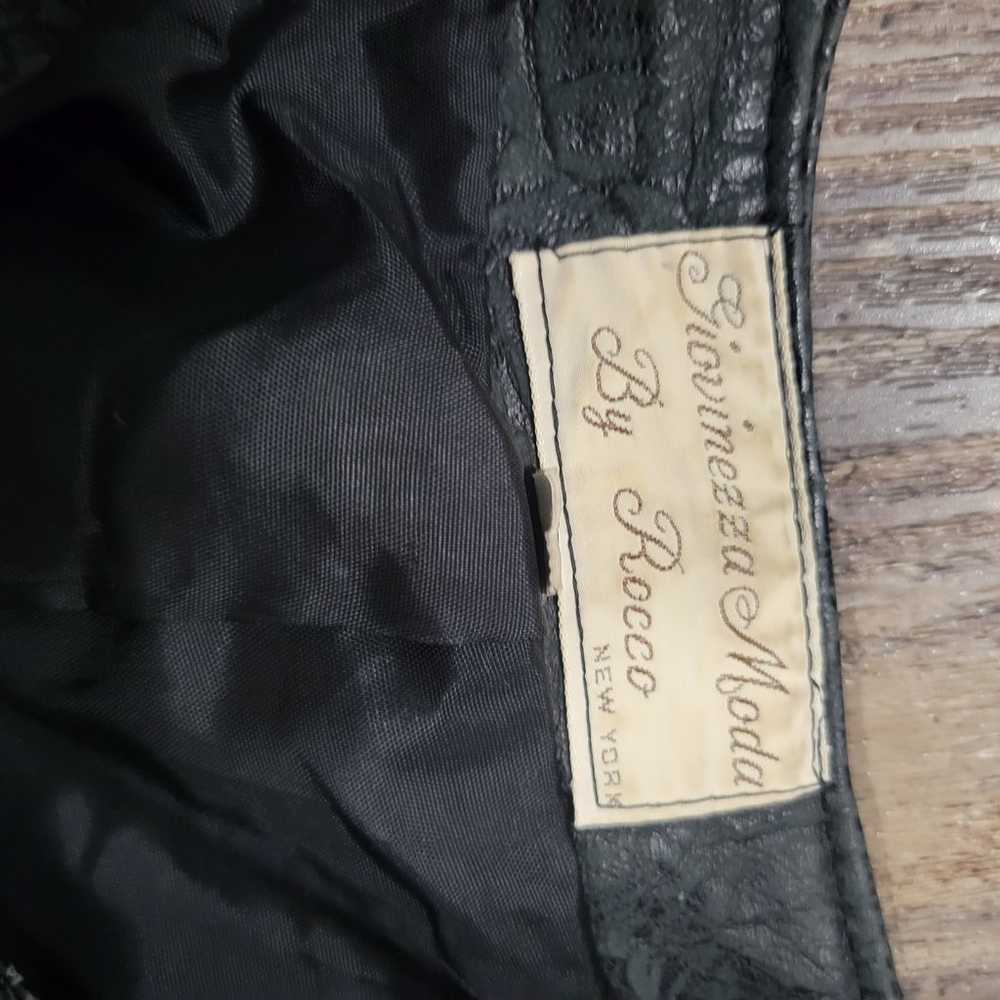 Giovinezza Moda Leather Blazer Jacket Shoulder Pa… - image 4