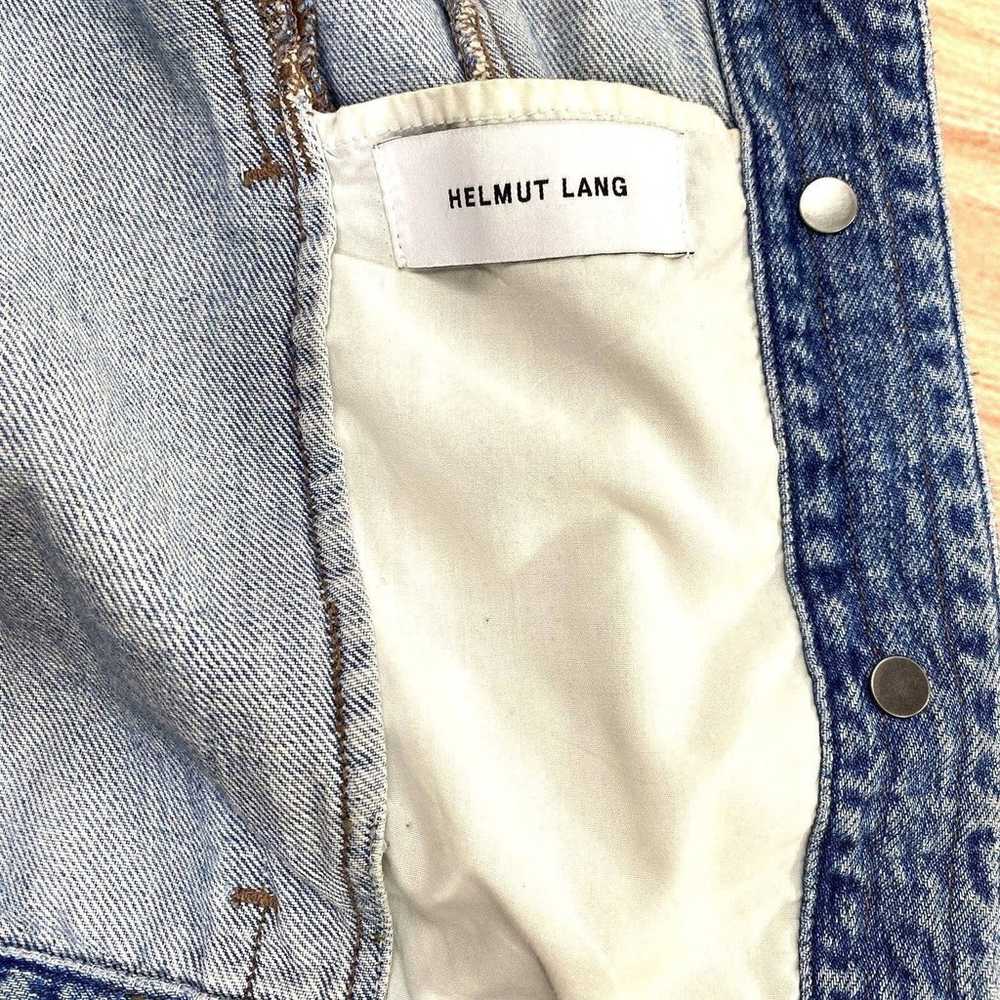 Helmut Lang Stand Collar Snap Button Tailored Den… - image 8