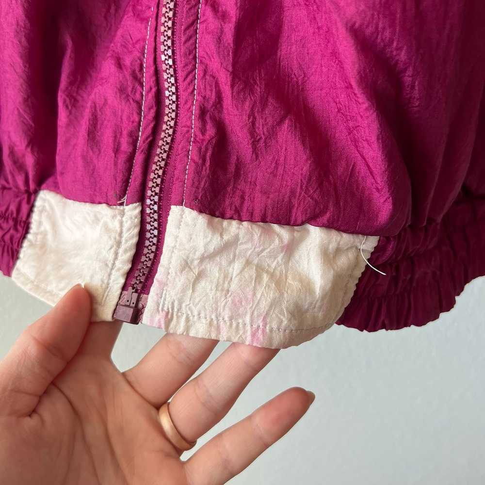 Vintage 80s Magenta Windbreaker - image 6