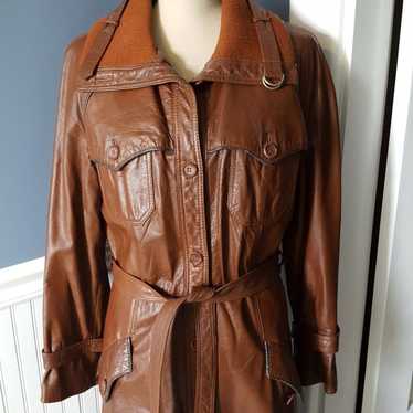 1970's genuine leather coat.
