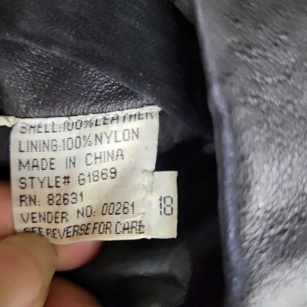 Vintage 80s Newport News Leather Coat Blazer Notc… - image 12