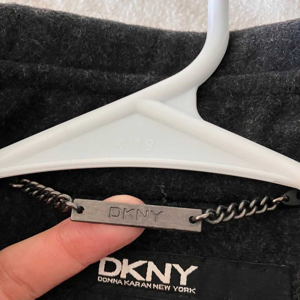 Vintage y2k DKNY double breasted wool peacoat - image 9