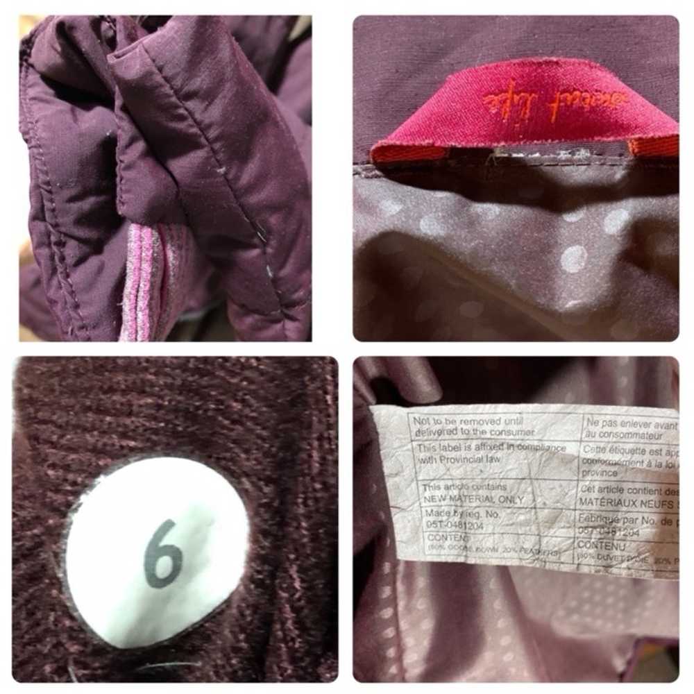 Lululemon Puffy Down Blanket Jacket Plum SZ. 6 - image 10