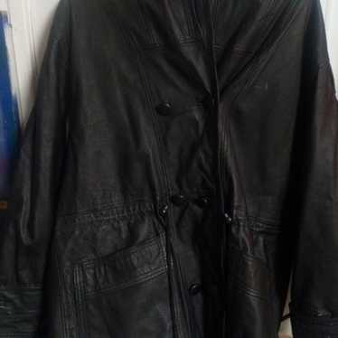 Danny woman's leather coat black medium - image 1