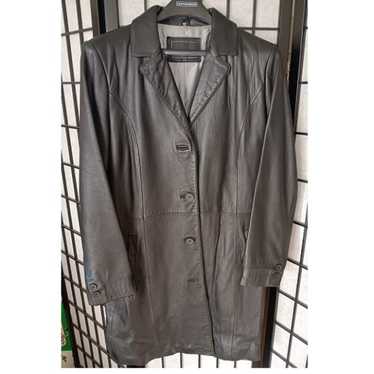 Genuine Leather Long Coat