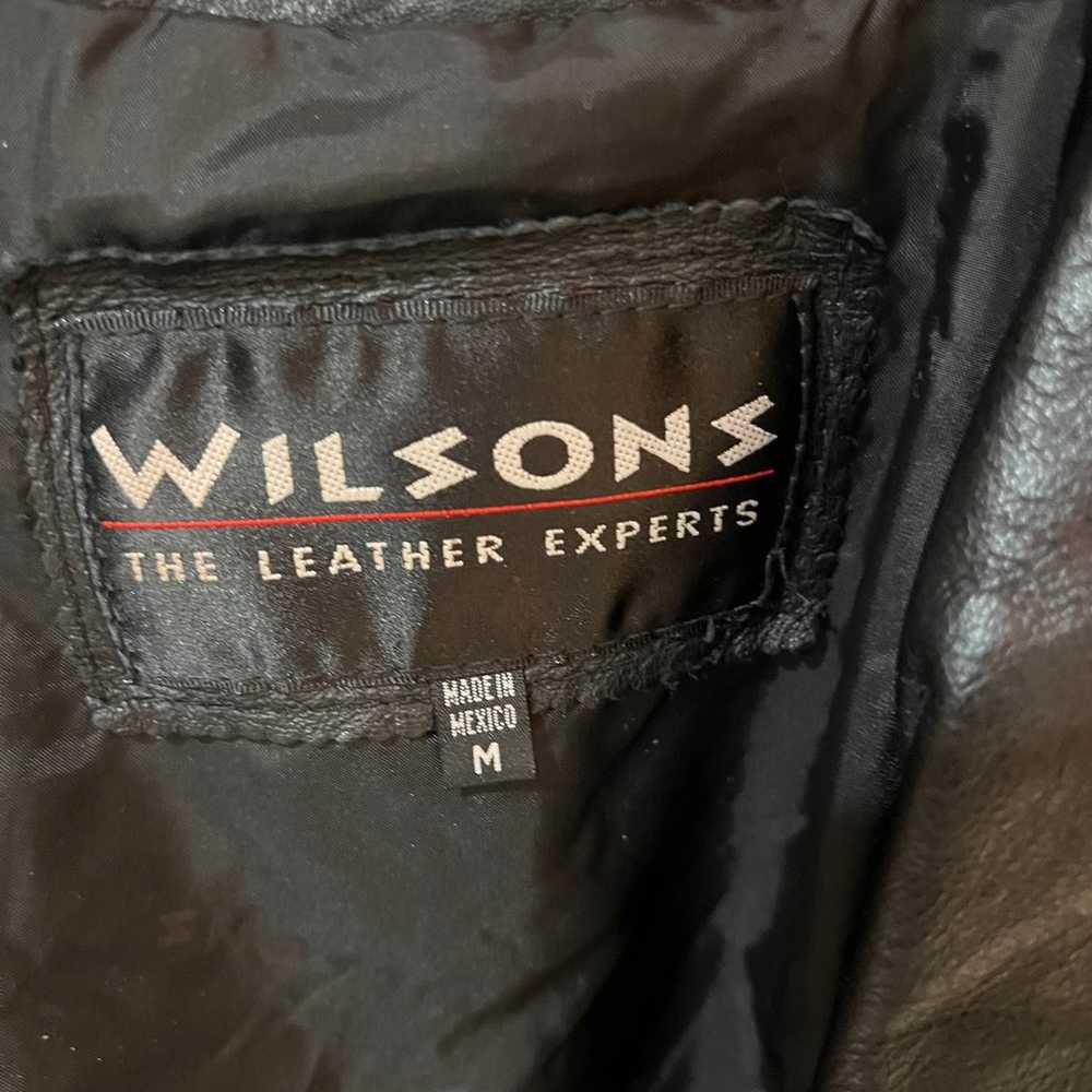 Vintage 80s WILSONS LEATHER Women’s Cropped Motor… - image 2