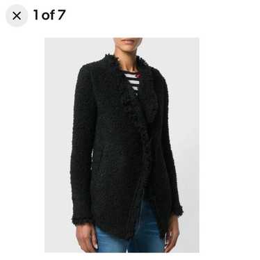 IRO black Campbell loop knit jacket sz 40 or 8