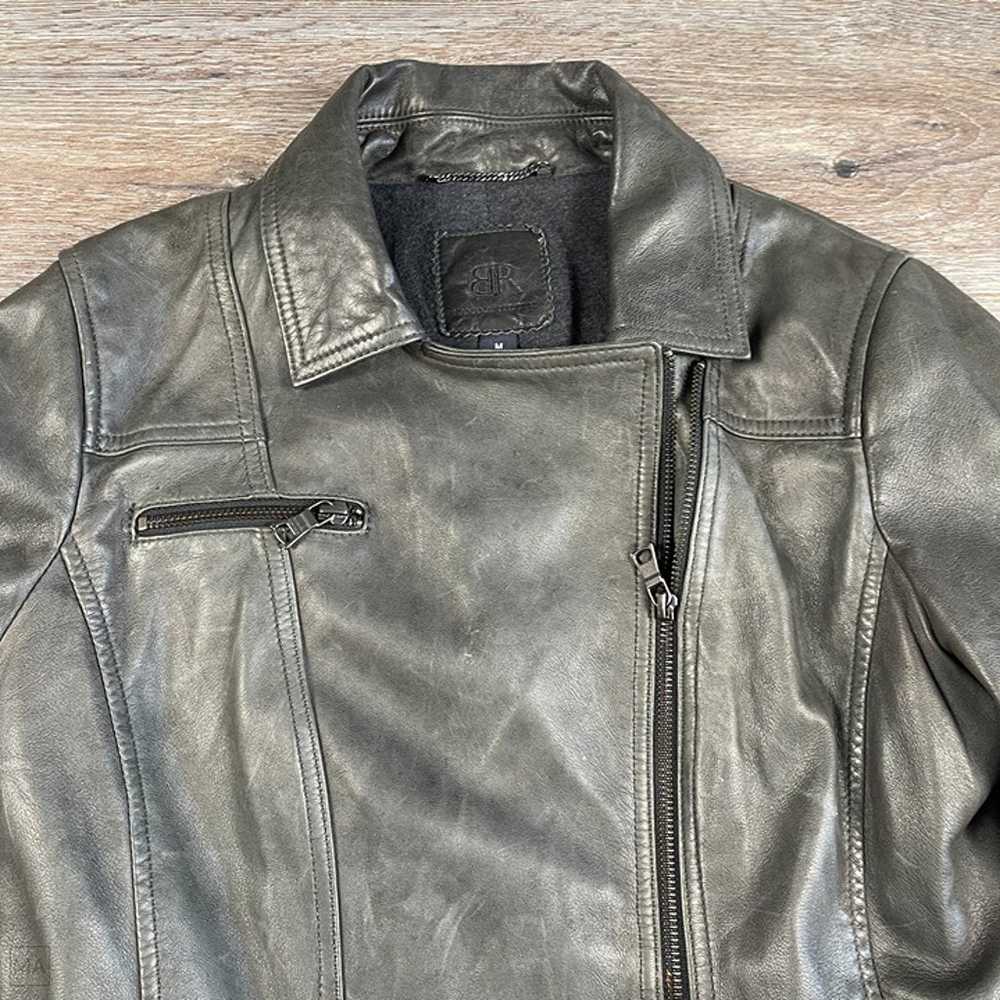 Banana Republic Women's Moto Leather Jacket Size … - image 4