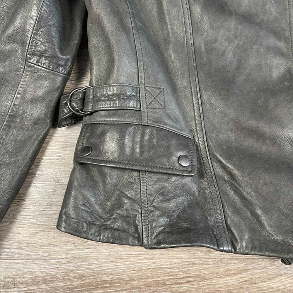 Banana Republic Women's Moto Leather Jacket Size … - image 5