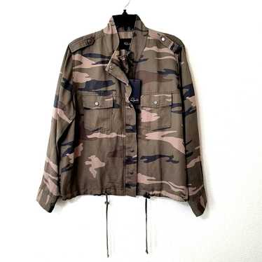 Rails Collins Sage Camo Linen Jacket Women's Size 