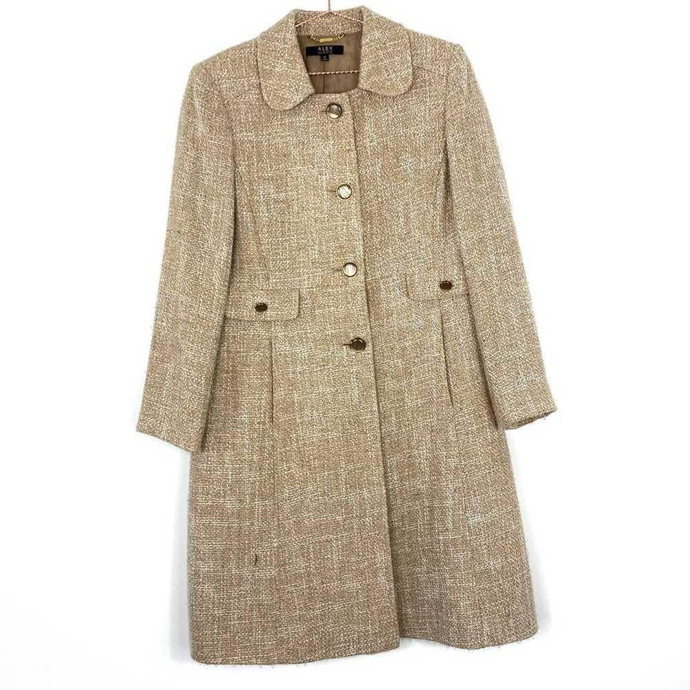 Alex Marie Beige Tan Gold Vintage Inspired Tweed … - image 12