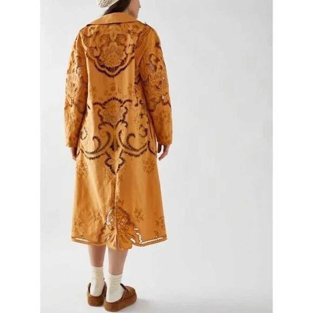 Free People Susanna Cutwork Embroidered Lace Long… - image 10
