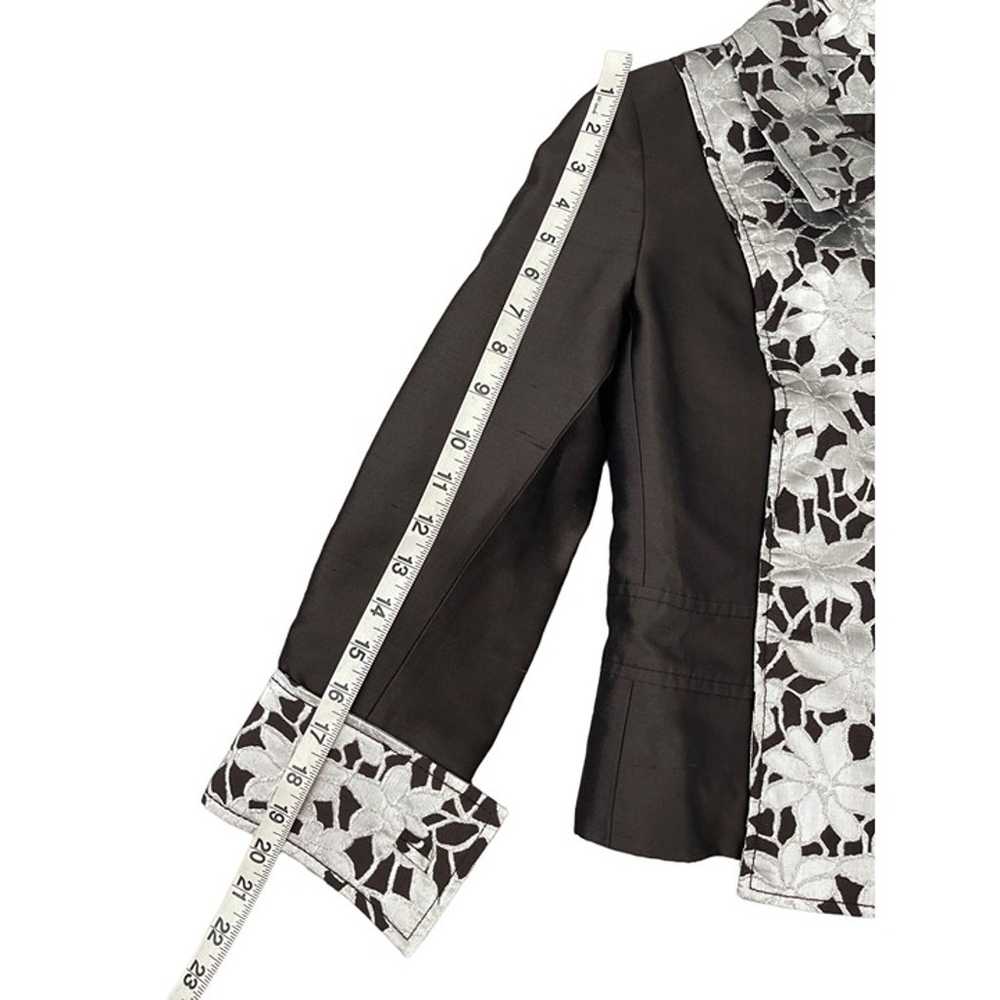 Dolce & Gabbana Silk Evening Jacket Brown Silver … - image 7
