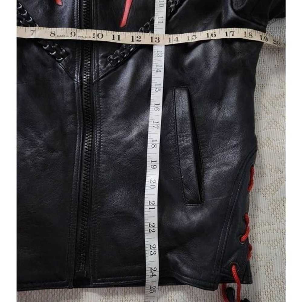 Genuine Leather motorcycle jacket BS - image 10