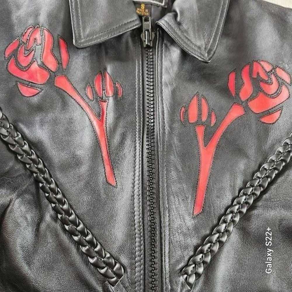 Genuine Leather motorcycle jacket BS - image 7