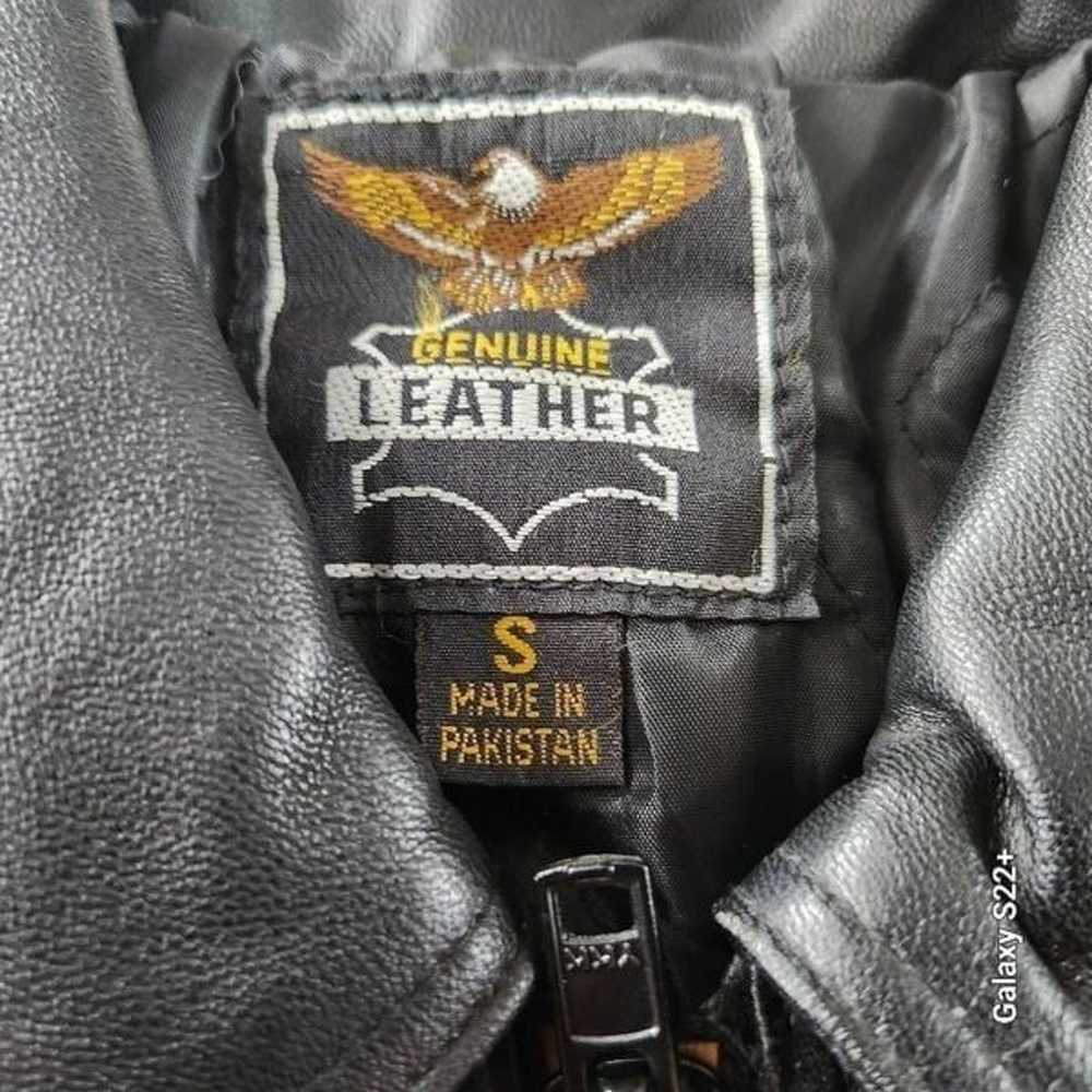 Genuine Leather motorcycle jacket BS - image 8