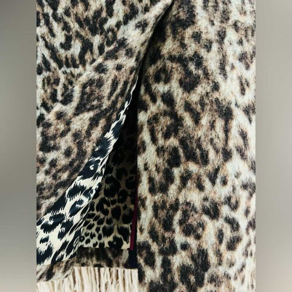 J.CREW Topcoat in double snow leopard coat mid le… - image 8
