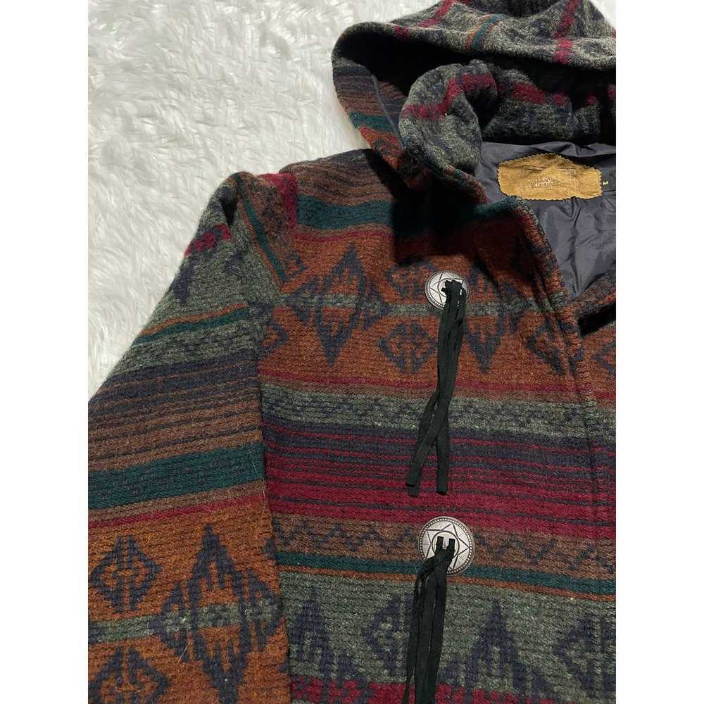 VTG Woolrich Nordic Navajo 8718 Long Coat Blanket… - image 4