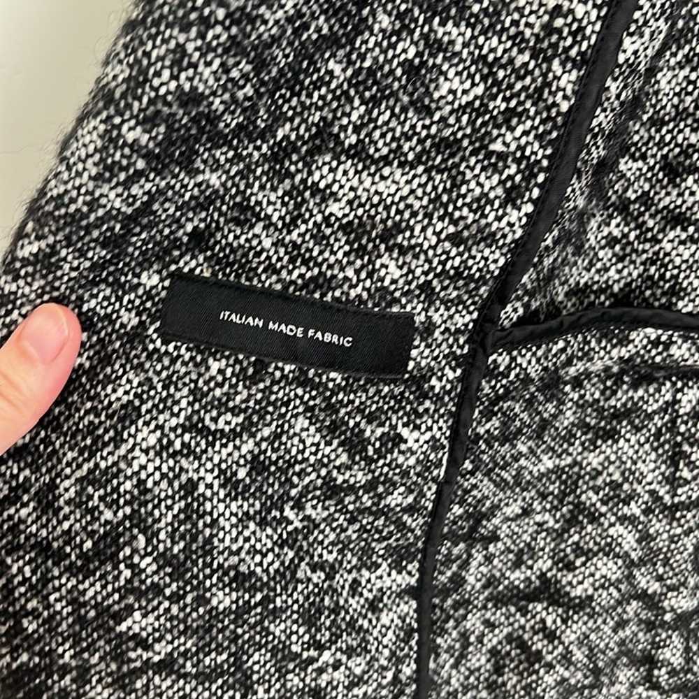 Aritzia Babaton Wool Long Coat - Black / White - image 5