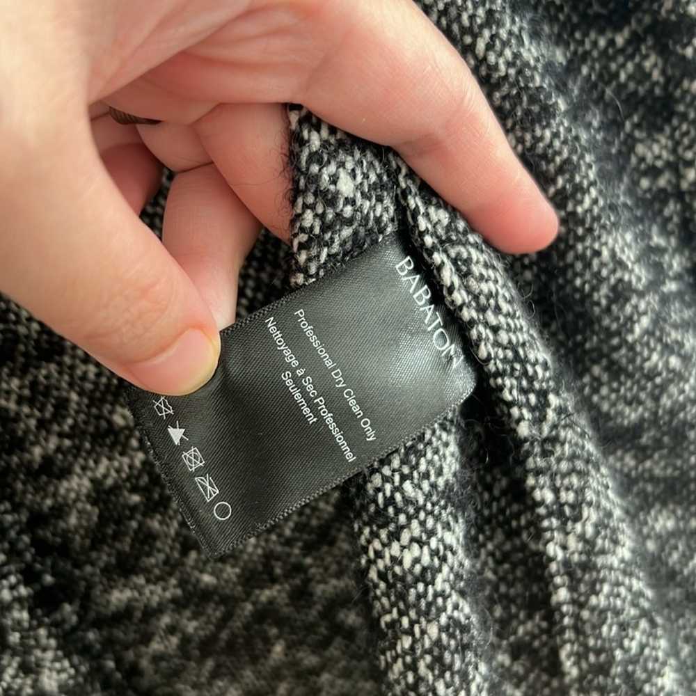 Aritzia Babaton Wool Long Coat - Black / White - image 6