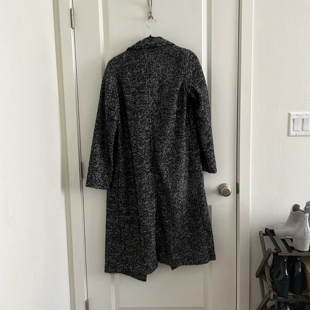 Aritzia Babaton Wool Long Coat - Black / White - image 8