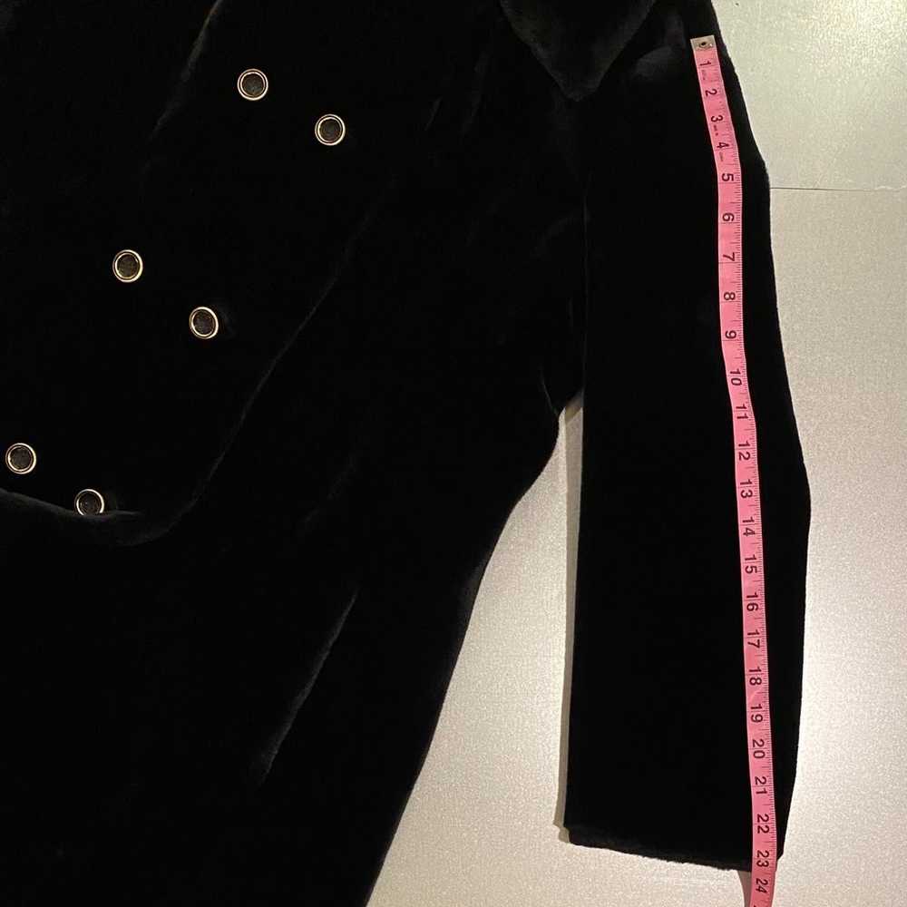 VTG Women's Black Borgazia Soft Faux Fur Coat Siz… - image 12