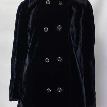 VTG Women's Black Borgazia Soft Faux Fur Coat Siz… - image 1
