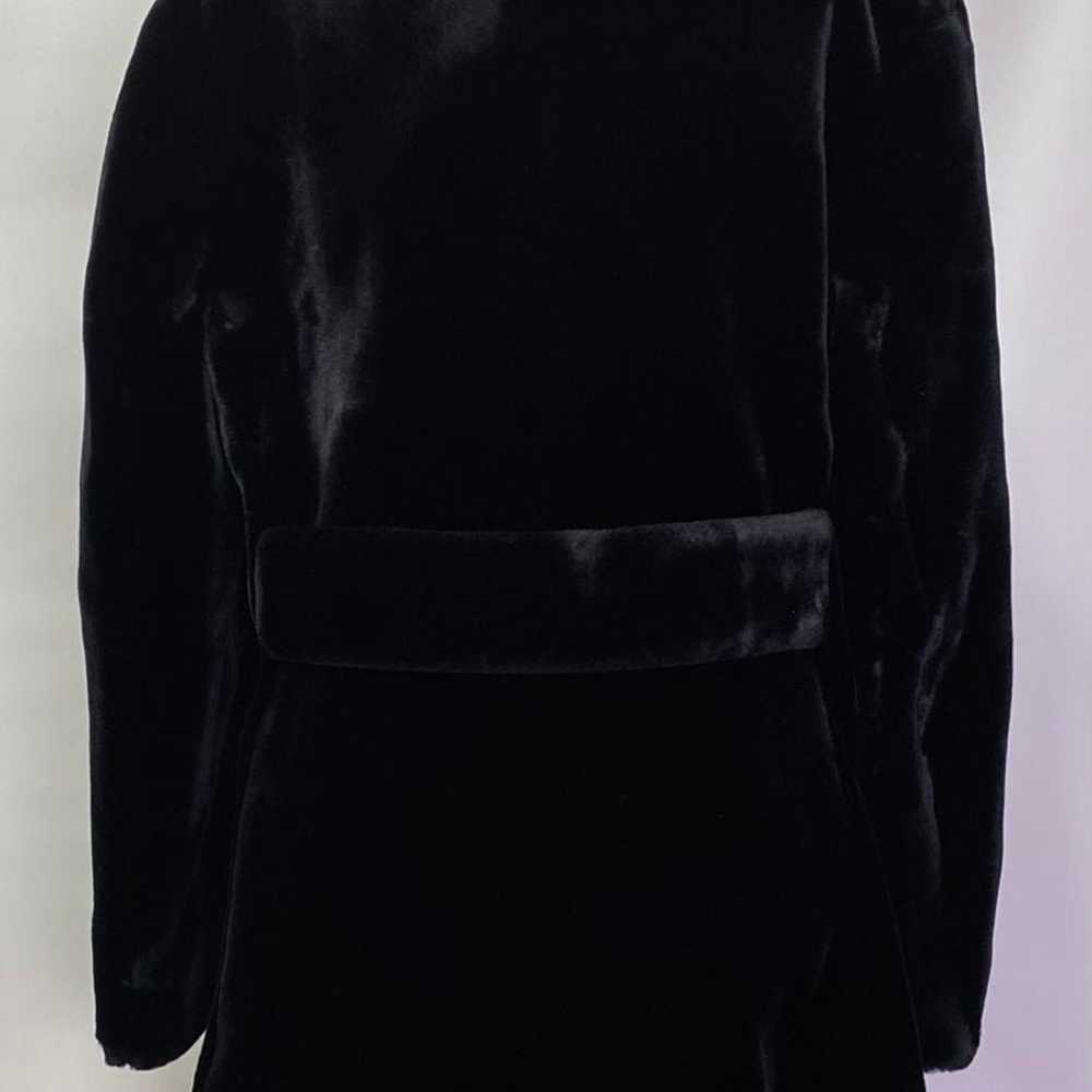 VTG Women's Black Borgazia Soft Faux Fur Coat Siz… - image 5
