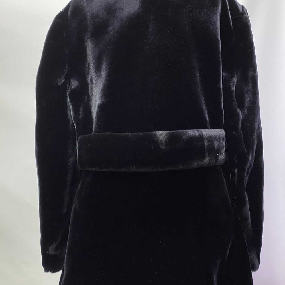 VTG Women's Black Borgazia Soft Faux Fur Coat Siz… - image 6