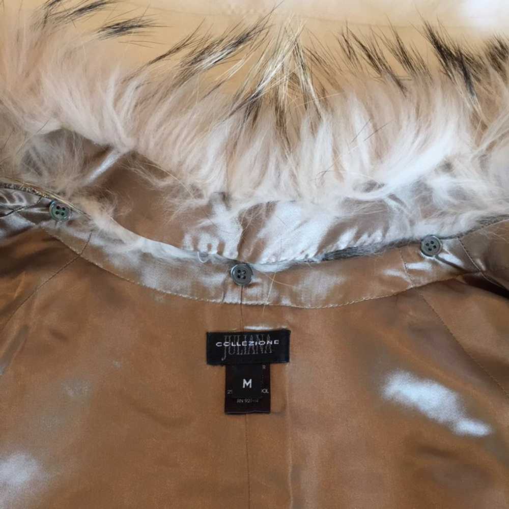 Juliana Collezione Tweed Cape with Fur Collar - image 11