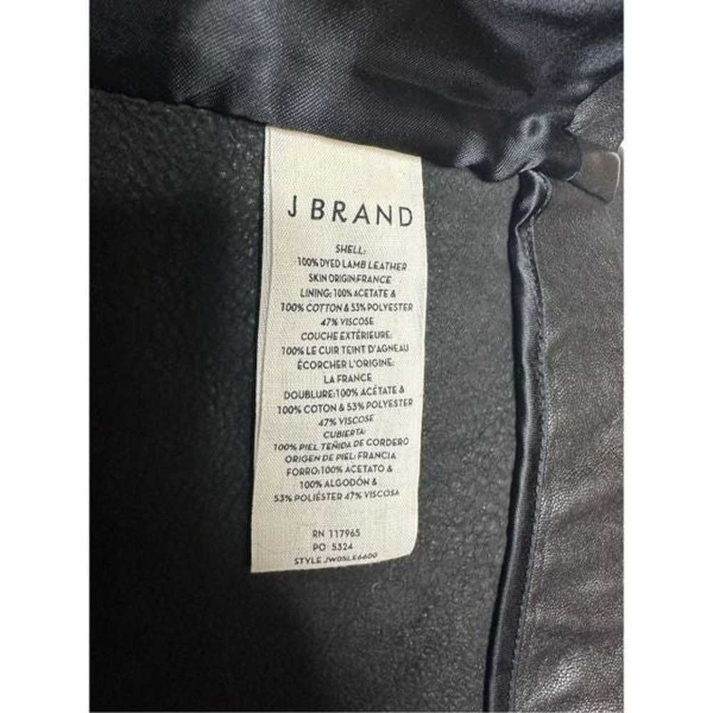 J Brand Marie Quilted Lambskin Leather Moto Doubl… - image 10