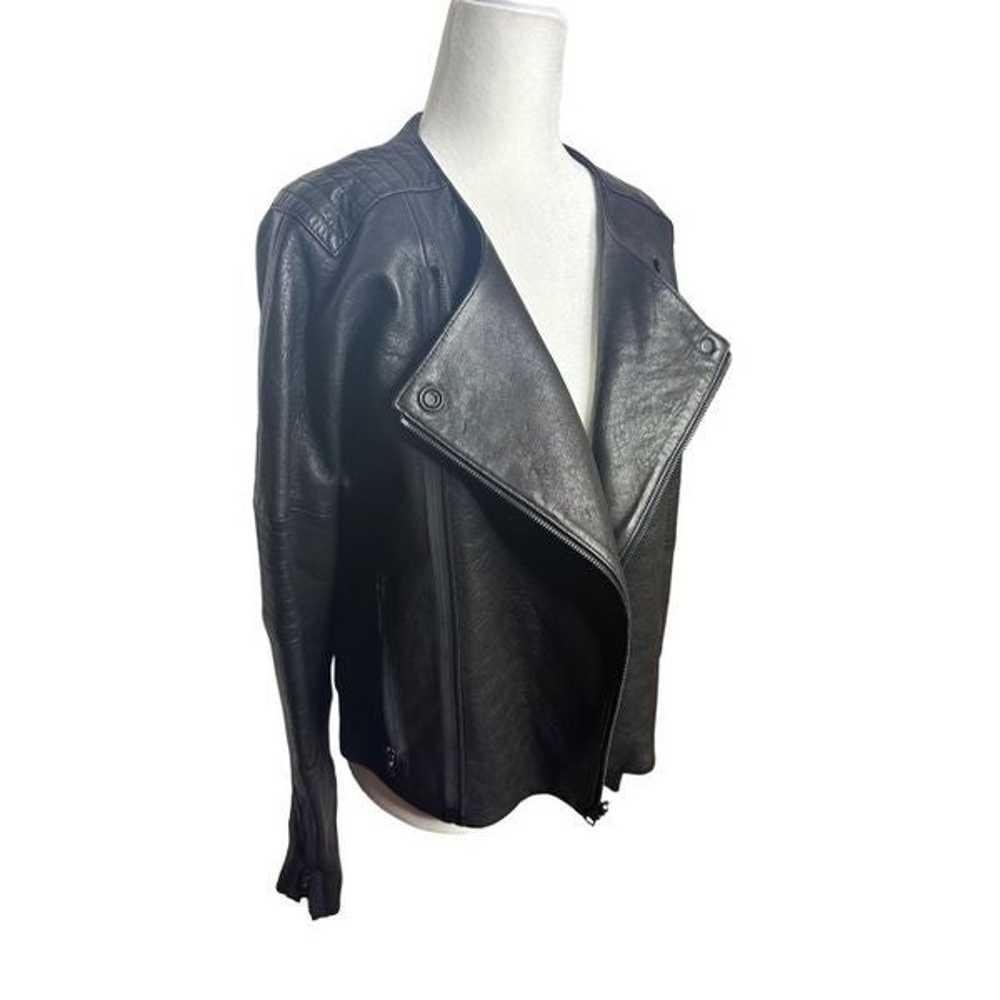 J Brand Marie Quilted Lambskin Leather Moto Doubl… - image 3