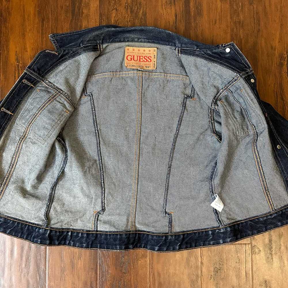 Vintage 90s GUESS Authentic Original Jeans Jacket… - image 7