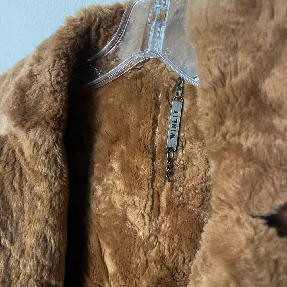 Vintage Winlit Leather and Faux Fur Coat - image 3