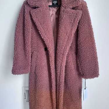 W Gertrude Long Teddy Coat - image 1