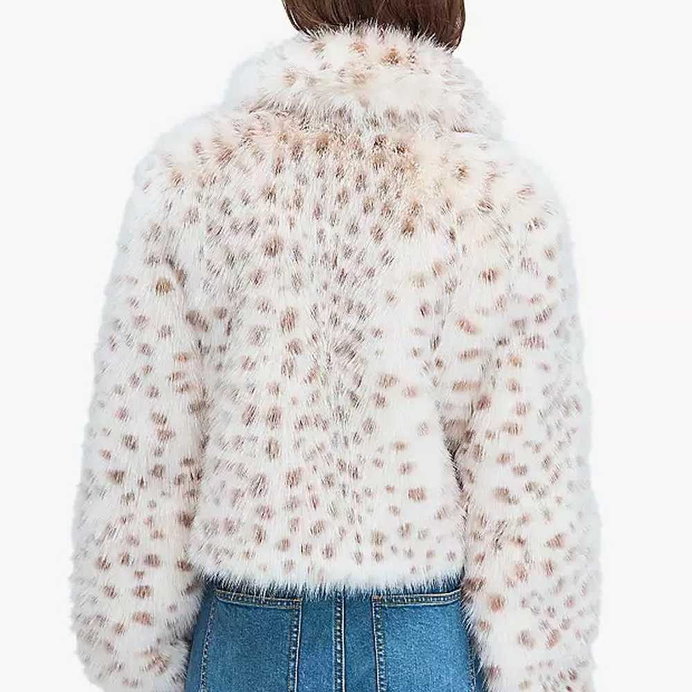 Kate Spade Spotted Faux Fur Cropped Jacket In Lig… - image 12