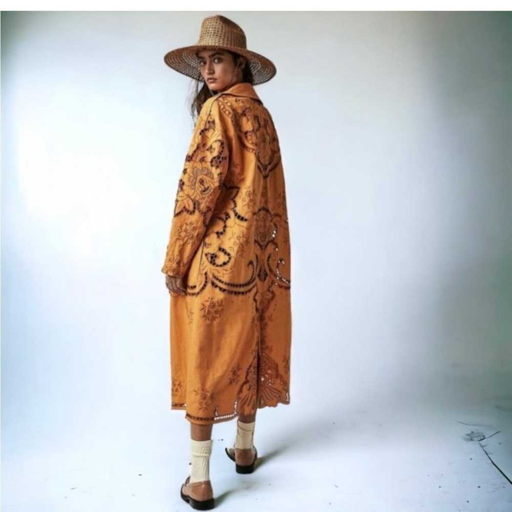 NWT Free People Susanna Duster Coat Cotton/Linen … - image 2