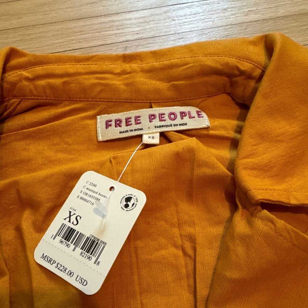 NWT Free People Susanna Duster Coat Cotton/Linen … - image 4