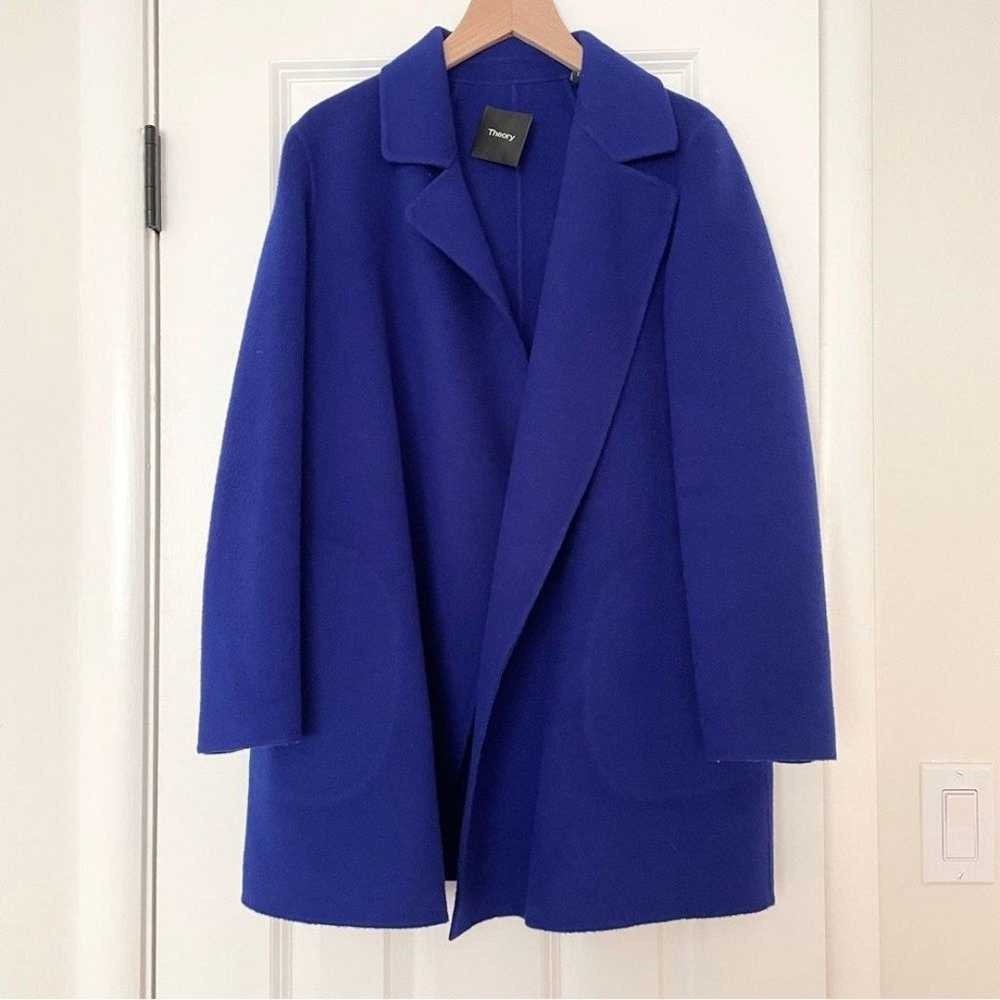 Theory Clairene Wool & Cashmere Coat Jacket Cosmi… - image 2