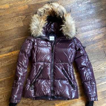 SAM. New York puffer Jacket with real fur size XS - image 1