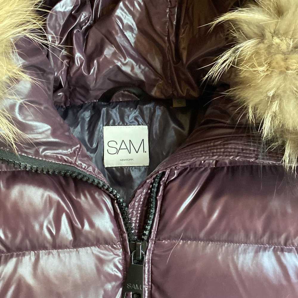 SAM. New York puffer Jacket with real fur size XS - image 2
