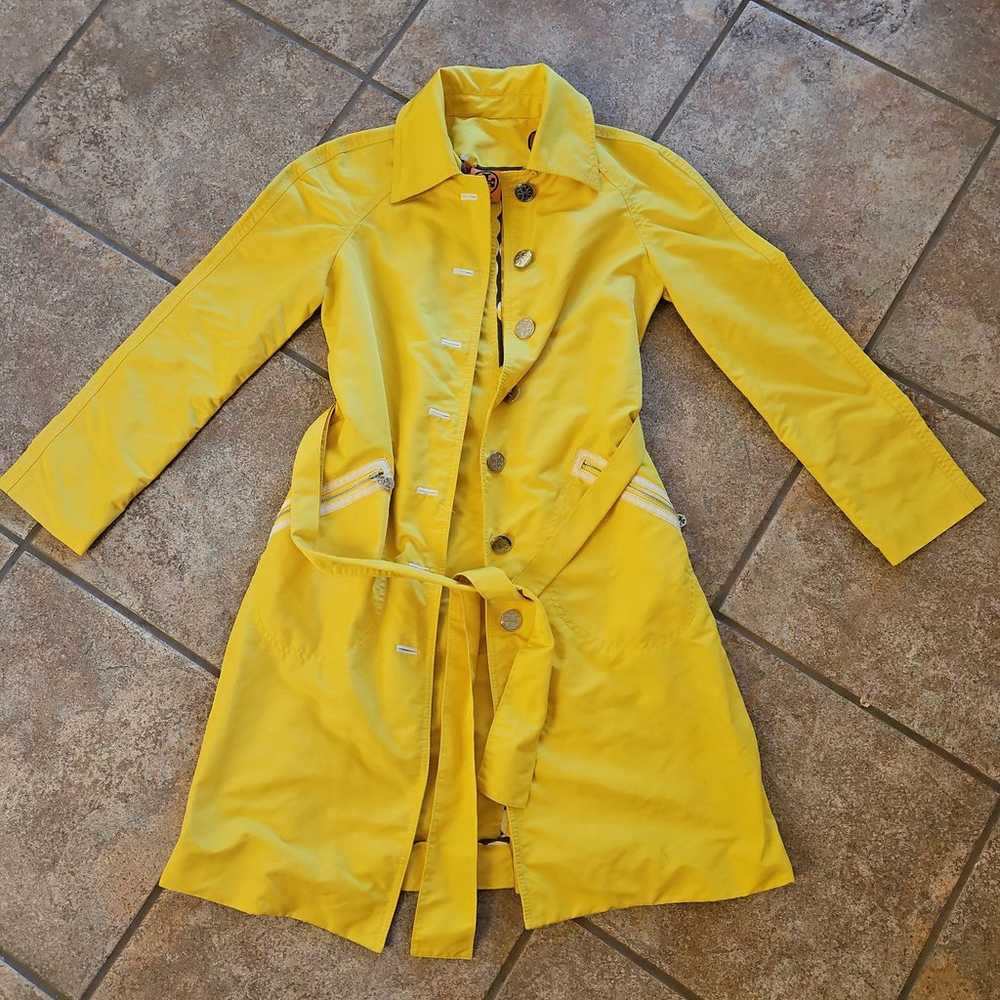 Tory Burch yellow trench coat size 0 - image 2