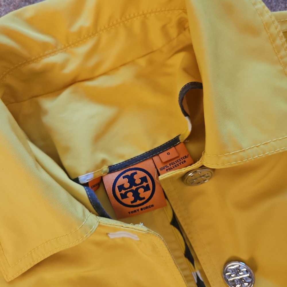 Tory Burch yellow trench coat size 0 - image 3