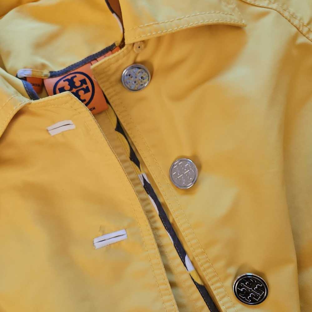 Tory Burch yellow trench coat size 0 - image 4