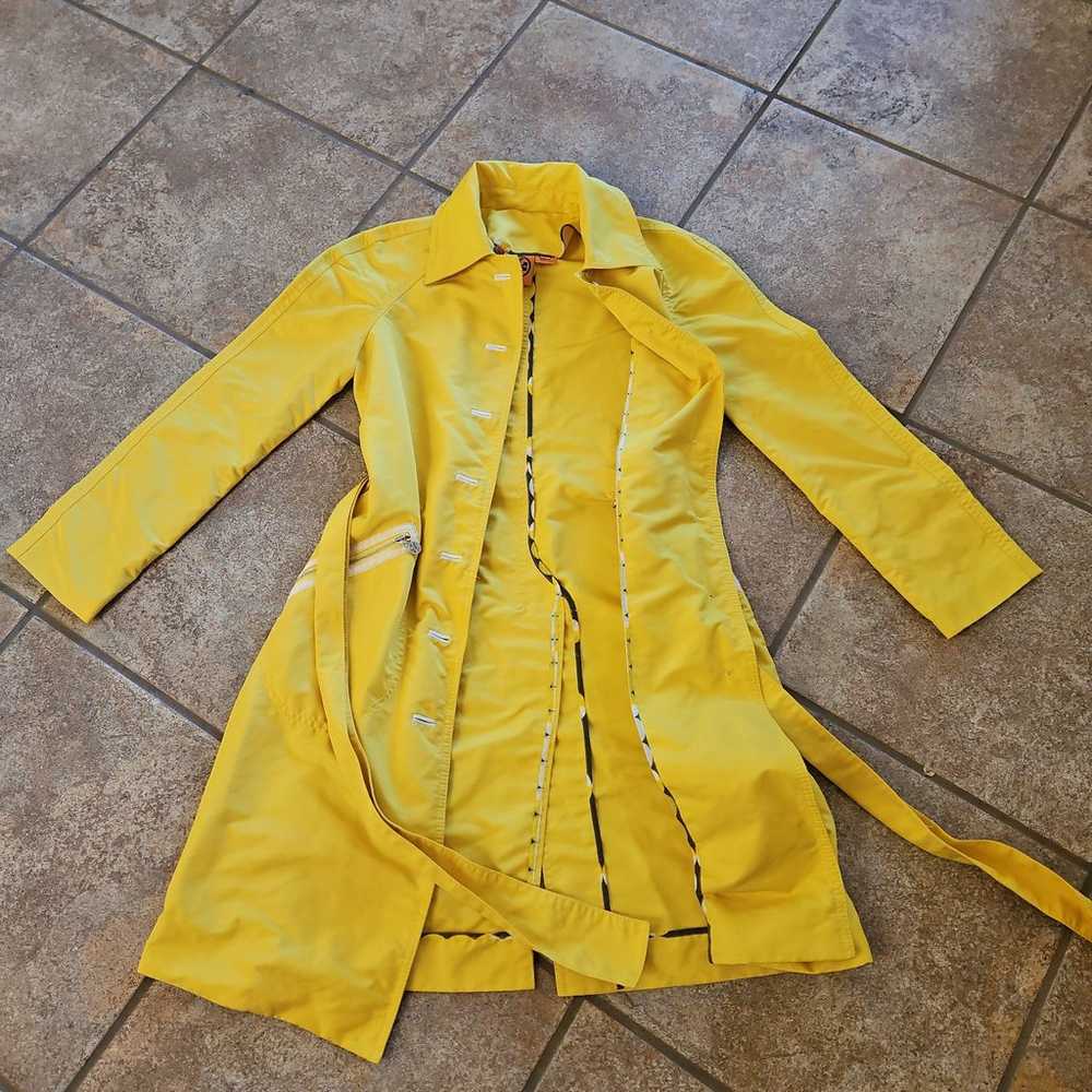 Tory Burch yellow trench coat size 0 - image 6