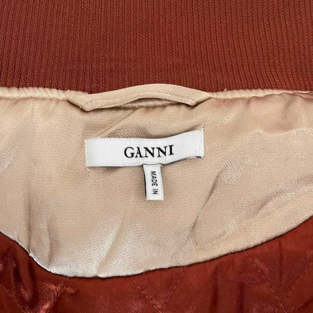 Ganni animal print satin bomber jacket - image 7