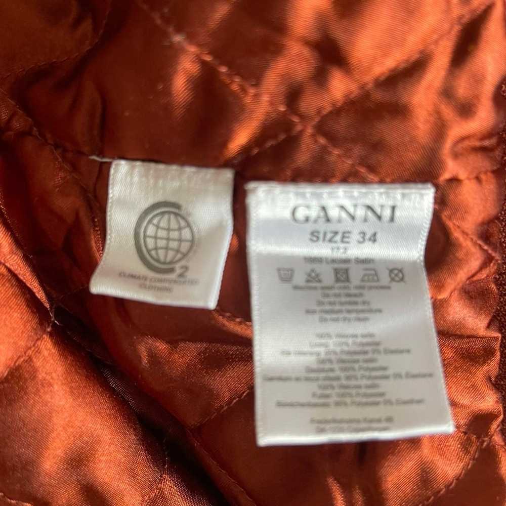 Ganni animal print satin bomber jacket - image 8