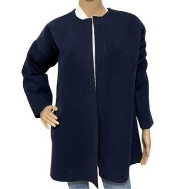 J. Crew Collection Elegant Lambs Wool Mid Coat Si… - image 1
